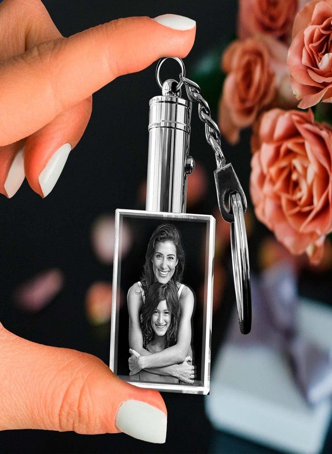 ArtPix 3D سلسلة مفاتيح ArtPix ثلاثية الأبعاد فاخرة من الكريستال، صورة مخصصة للزوجة، النساء، الرجال - Image 5